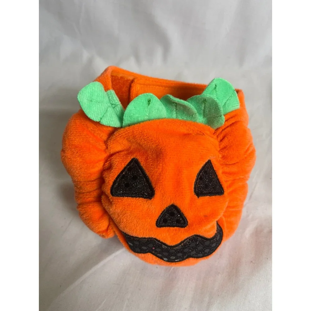 Cat‎ Costume Orange Plush Pumpkin Jack-O-Lantern Halloween - Backpack